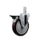 Service Caster 5'' Maroon Polyurethane Wheel Swivel 3/4'' Square Stem Caster with Brake SCC-SQ20S514-PPUB-MRN-PLB-34 - alternate 1